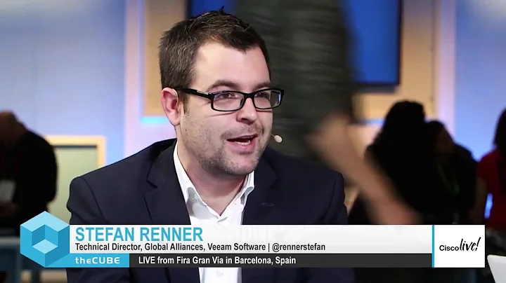 theCUBE interview with Stefan Renner (Veeam) and Darren Williams (Cisco) at Cisco Live EMEA 2018