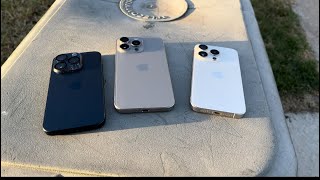 iPhone 15 pro titanium colors review.. #iPhone #apple