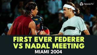 20 YEARS AGO TODAY! The First EVER Federer vs Nadal Match at Miami 2004 ❤