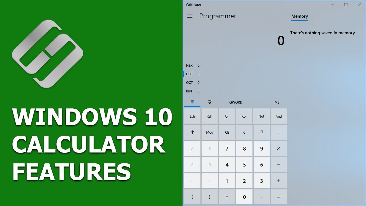 Getting To Know Windows 10 Calculator Features Recovery And 
