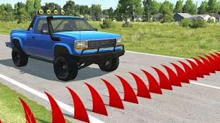 Cars Vs Spikes #4 – Beamng.drive