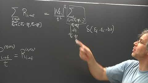 Advanced quantum mechanics Lecture 24 of 30