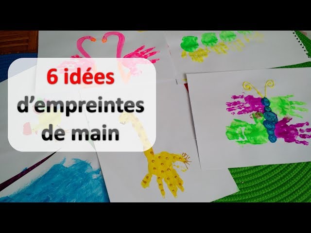 Peinture, 🎨 6 idées d'empreintes de mains à réaliser avec les enfants