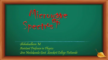 Rotational Spectrum of Rigid Diatomic Molecule & Isotope effect