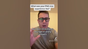 What was your PhD viva experience like?