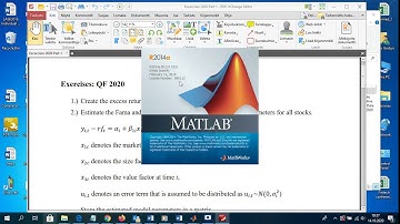 QF 2020 L31 Writing Matlab scripts