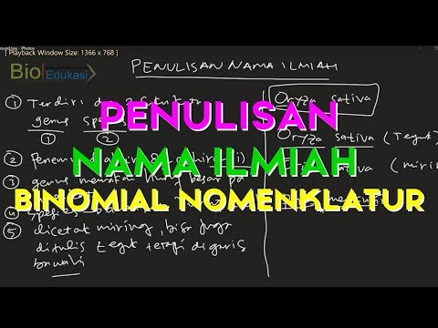 Video: Mengapa sistem penamaan kami binomial nomenklatur?