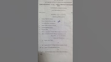 AKNU Bsc degree computers # java # 4th sem , question paper.