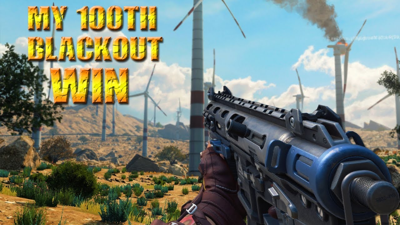 MY 100TH BLACKOUT VICTORY! INTENSE GAME! - COD BLACK OPS 4 BLACKOUT