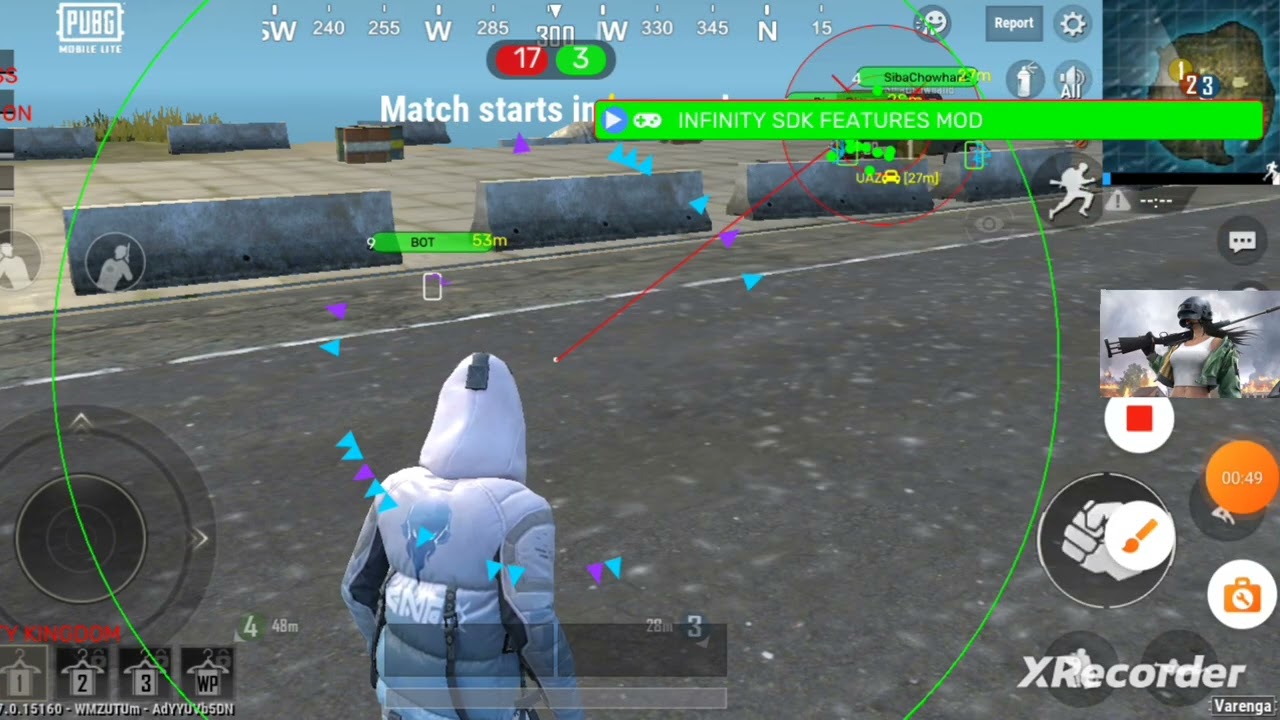 new hack auto fire unlimited ammo sky fly and jump and flash speed no leg pubg mobile lite hack✅🙏