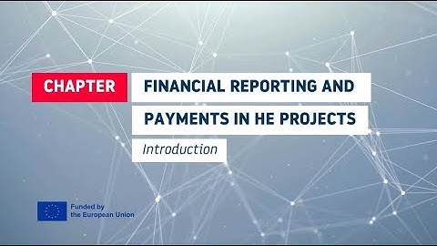 HORIZON EUROPE Financial reporting: Introduction