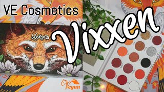 VE Cosmetics - Vixxen Palette Swatches - Vegan & Cruelty Free