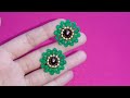 Simple &amp; Easy Beads Jewelry Making For Beginners/ How To Make Beaded Flower Earrings /Easy Tutorial