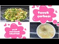 ÇOK DOYURUCU HARİKA BİR SALATA 🥗 YEŞİL MERCİMEK SALATASI TARİFİ VE TAVUK ÇORBASI 💯 GÜNLÜK VLOG