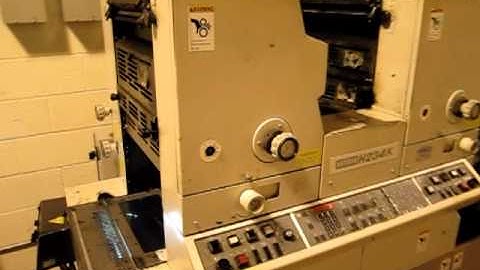 Hamada H234K Two Color Offset Printing Press