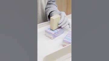 CP 비누 모서리 다듬기 도장찍기  🧼 우드마블 비누