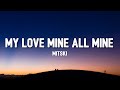 Mitski - My Love Mine All Mine (Lyrics)