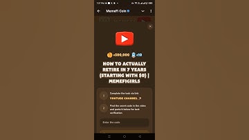 How Actually Retire In 7 Years (Starting With $0) || Memefi Daily Video Code