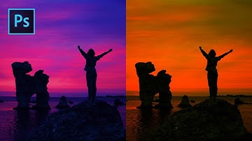 HOW TO CHANGE SKY COLOR IN PHOTOSHOP -  EASY TUTORIAL USING CHANNEL MIXER