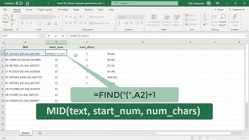 How to extract text between parentheses, brackets, braces in Excel - Office 365