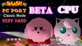 Super Smash Bros. PC Port - Co-op Classic Mode Gameplay with Kirby and Jigglypuff (CPU) @Betabrawler