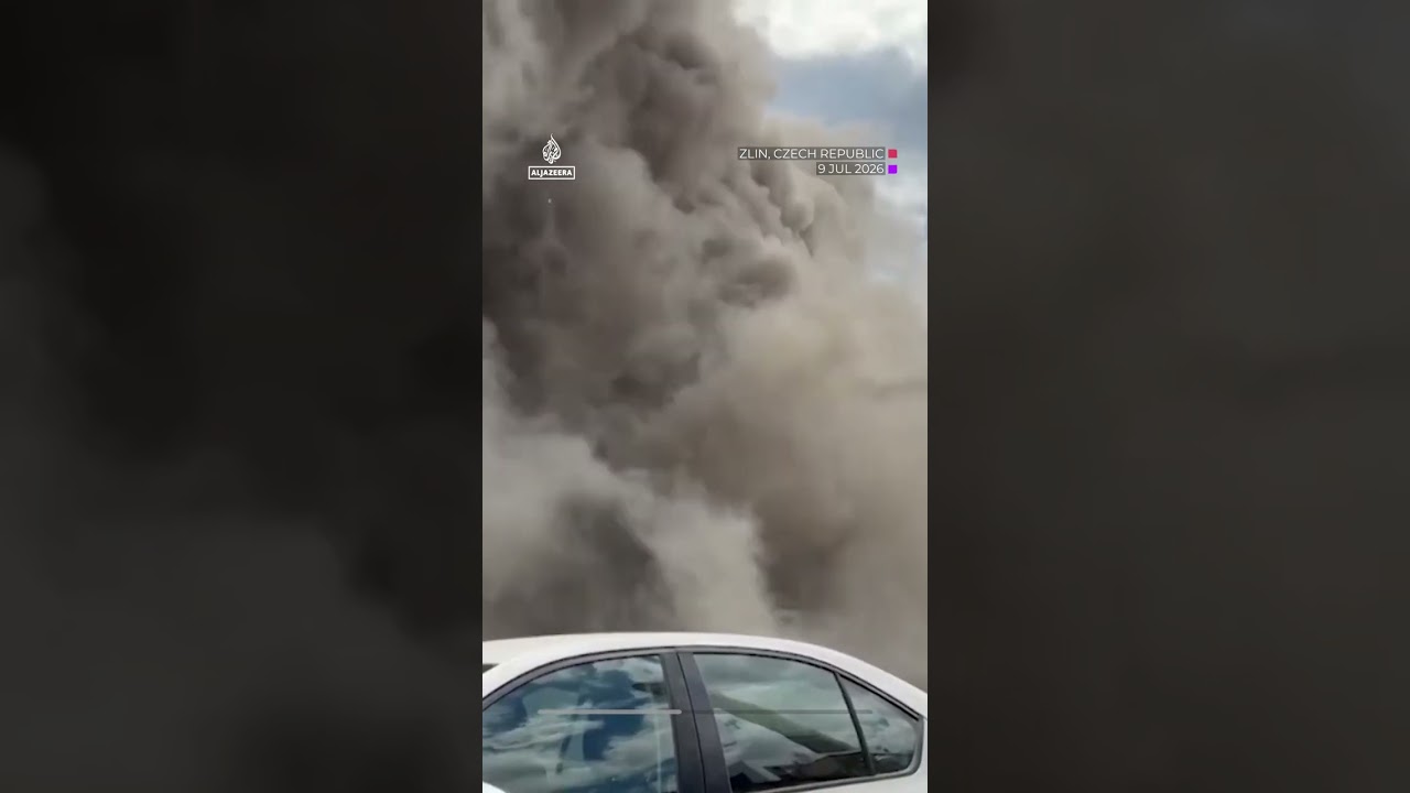 Shoe factory collapses in Czech Republic after massive fire