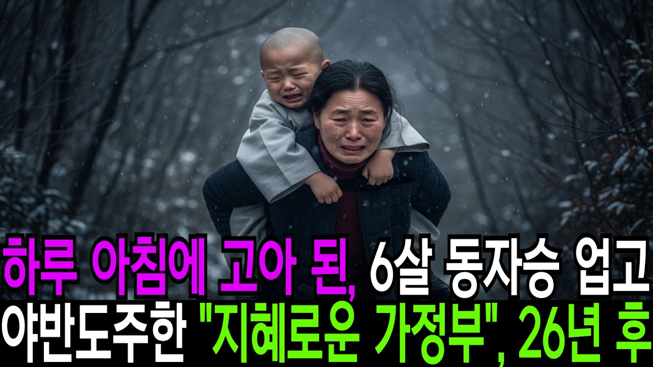 하루아침에 고아 된 6살 부자집 도련님 업고 맨발로 야반도주한 지혜로운 가정부, 26년 후 대반전 | 오디오사연 | 라디오사연 | 노후사연 | 불교말씀 | 동자승 | 부처님 |