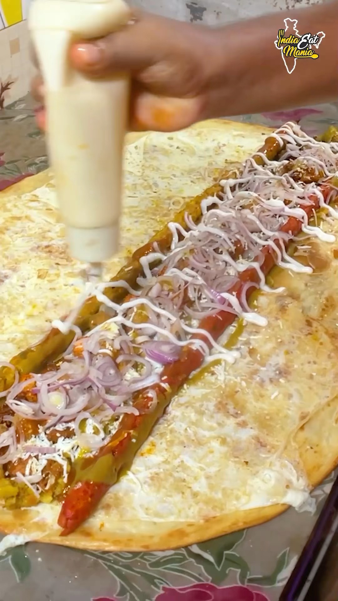 27 Inch Biggest Anaconda Non-Veg Roll Making In Kolkata Rs. 499/- Only #kolkata #shorts