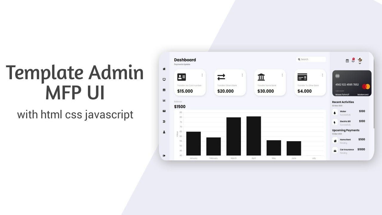 MFP UI admin template responsive with html css js