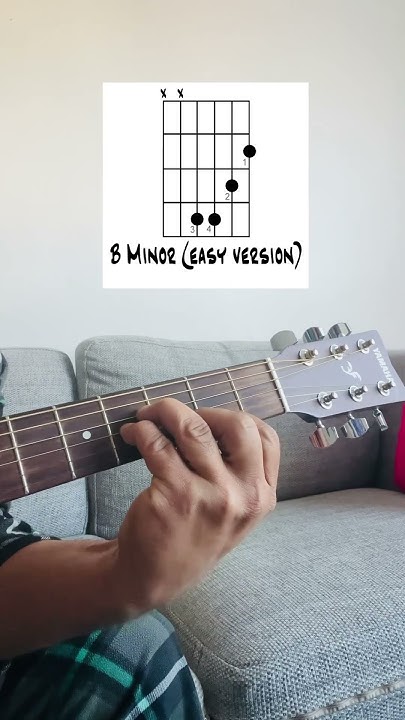 Guitar 🎸 Lesson For Beginners | How To Play B Minor Chord | B minor ...