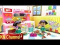 Đồ chơi nhà bếp BÚP BÊ DORA NẤU ĂN TRONG NHÀ BẾP MỚI Toy kitchen velcro fruit vegetables