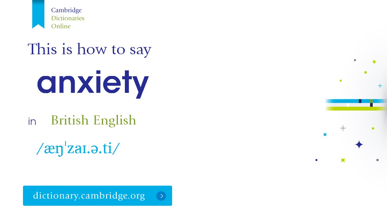 How to say anxiety
