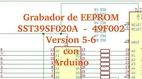 ARDUINO - Grabador de EEPROM 49F002 o 39SF020