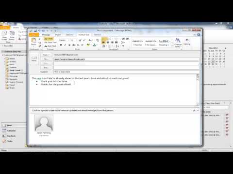 How to format a message in outlook