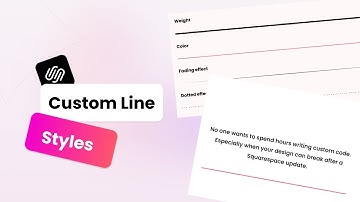 Custom Line Styles for Squarespace (No Code Needed)