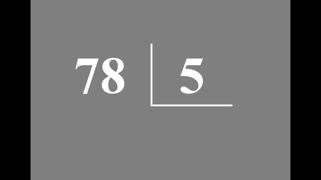 Quanto 78 Dividido Por 5 YouTube quanto-78-dividido-por-5-youtube