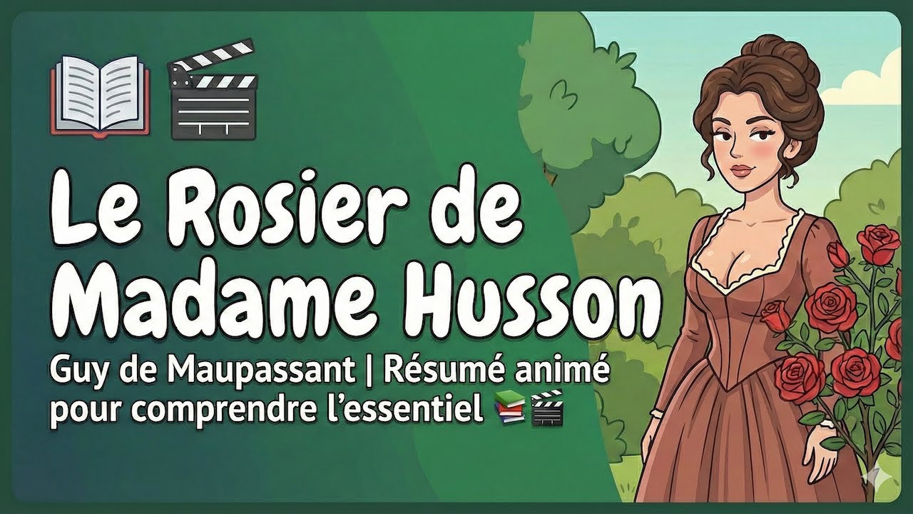 Le Rosier de Madame Husson - Guy de Maupassant | Résumé animé pour comprendre l’essentiel 📚🎬