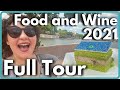 Epcot Food & Wine Festival 2021 (Full Tour) | All Food Booths | Entertainment | Activities | Merch