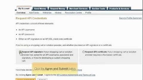 Generate your API Signature in your PayPal Business Account