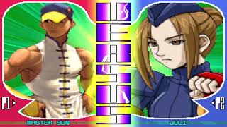 CAPCOM FIGHTING EVOLUTION MAX- MASTER YUN & YANG VS. JULI & JUNI  9-25-23