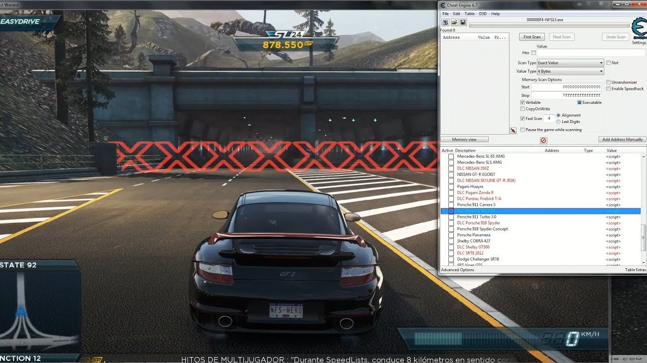 all cars in nfs most wanted 2012 location