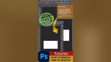 How to Hide a "Time to Update" Pop-up in Photoshop   🖥️✅ #photoshop