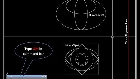 Quick Mirror (QM) Useful AutoCAD Lisp