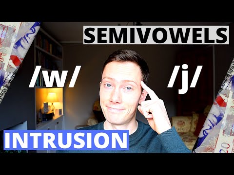 British English Pronunciation - Semivowel Sounds /w/ & /j/ - Connected speech, Intrusion, Linking