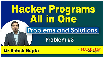 Hacker Programs All in One | Python Programming Problems 3| Problems and Solutions | Mr.Satish Gupta