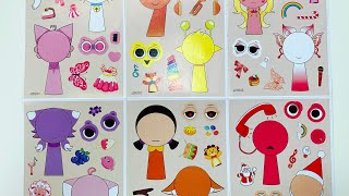 ✨[ASMR]Super Cute Incredibox Dress-up Stickers✨