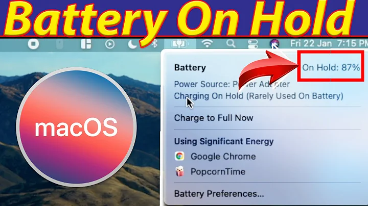 Mac Battery On Hold (Rarely Used On Battery 🔋)