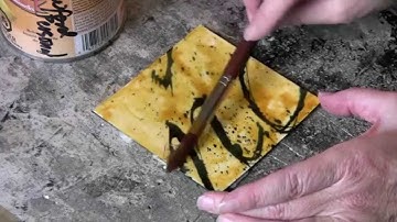 Encaustic Technique 5 Shellac Burn