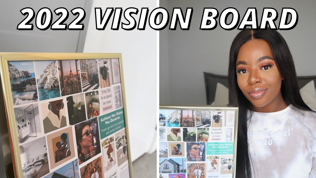 How to make a Vision Board that ACTUALLY works | MY 2022 VISION BOARD ...