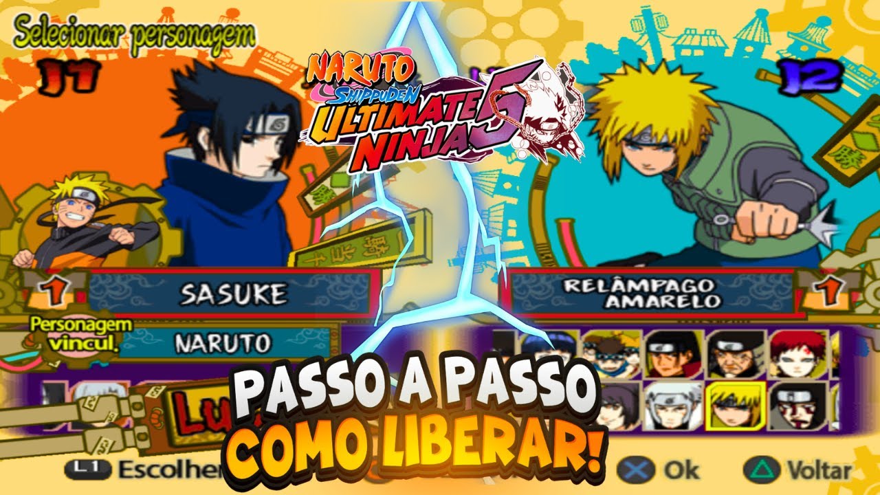 Como liberar Sasuke (Clássico) e o 4º Hokage : Naruto Shuppuden